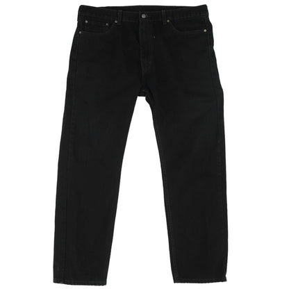 505 Black Solid Regular Jeans