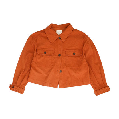 Orange Solid Lightweight Jacket