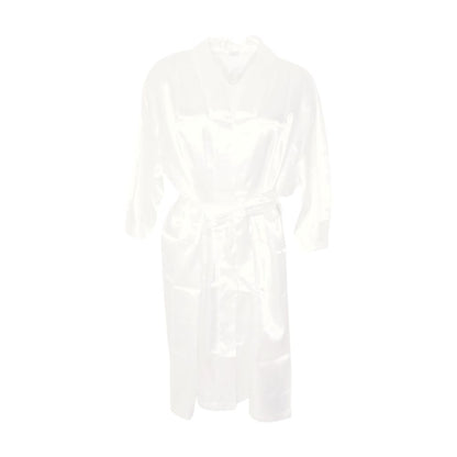 White Solid Robe