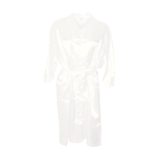 White Solid Robe