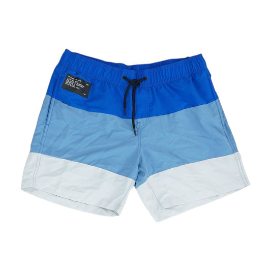 Blue Color Block Swim Shorts