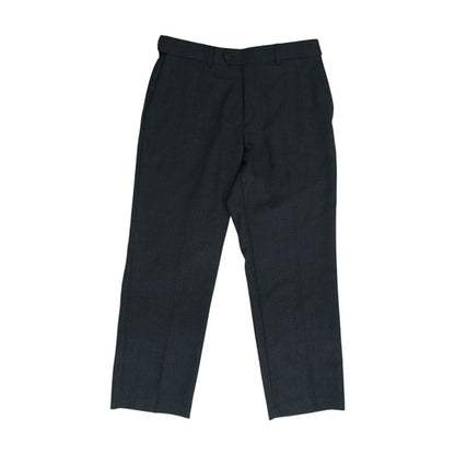 Charcoal Solid Dress Pants