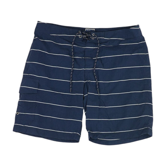 Navy Striped Board Shorts