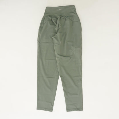 Green Solid Active Pants
