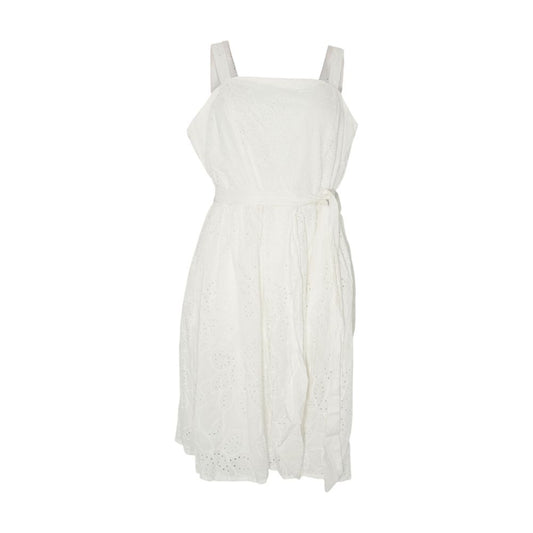 White Eyelet Midi Dress