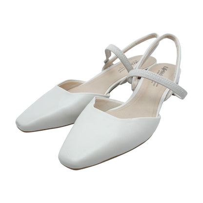 Ivory Block Heel Sandals