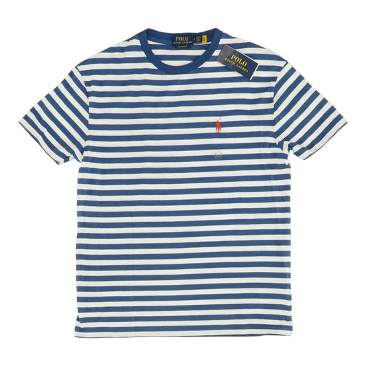 Blue Striped Crewneck T-Shirt
