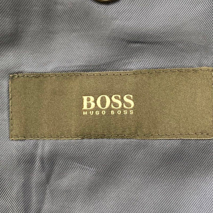 Johnston 3 Virgin Wool Navy Check 2pc Suit