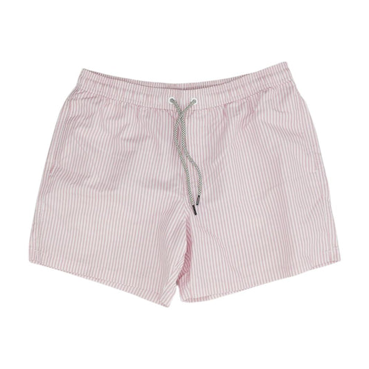 Pink Striped Swim Shorts