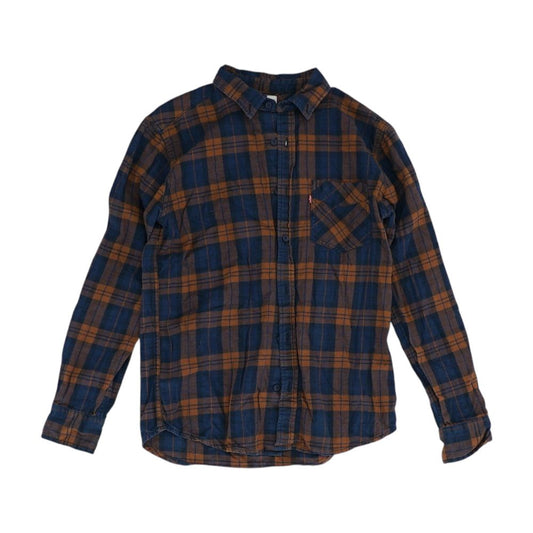 Blue Plaid Flannel Button Down