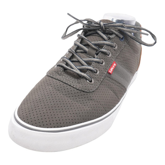 Miles Gray Synthetic Lace Up Shoes