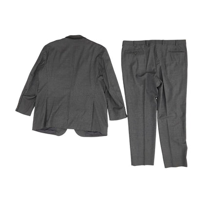 Gray Solid 2pc Suit