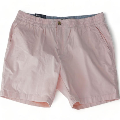 Pink Solid Chino Shorts