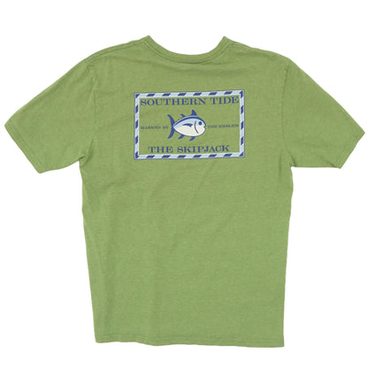 Green Solid Graphic/logo T-Shirt