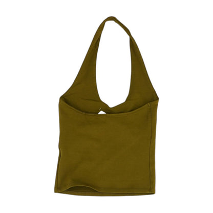 Green Tank Knit Top