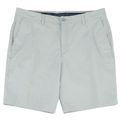 Gray Solid Khaki Shorts
