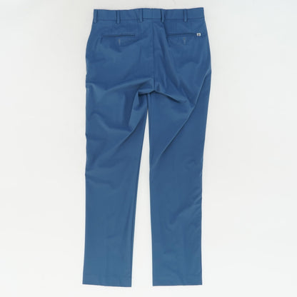 Blue Solid Active Pants