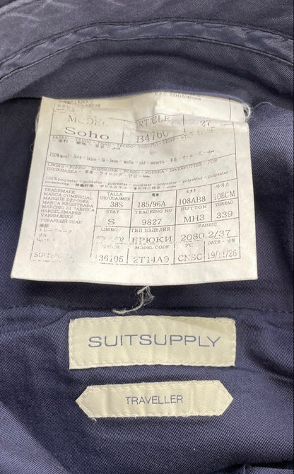 Navy Wool Traveller 2pc Suit
