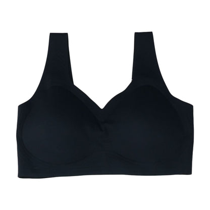 Black Plus Solid Sports Bra
