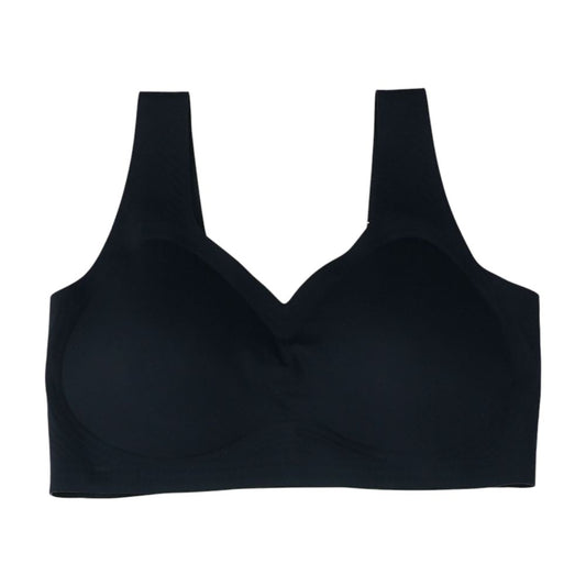 Black Plus Solid Sports Bra