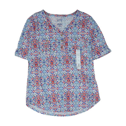 Multi V Neck Knit Top