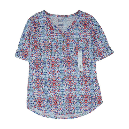 Multi V Neck Knit Top