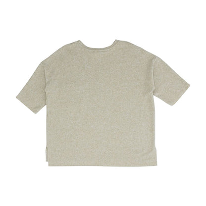 Beige Crewneck Knit Top