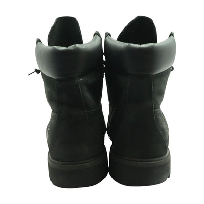 Black Combat Slip On Boots