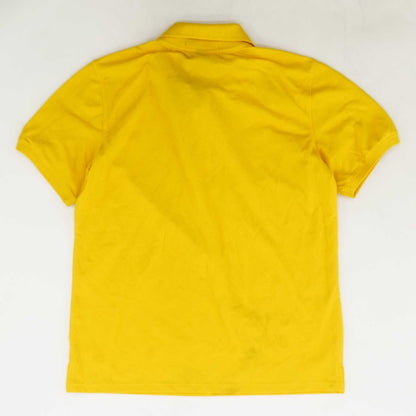 Yellow Solid Polo Knit Top