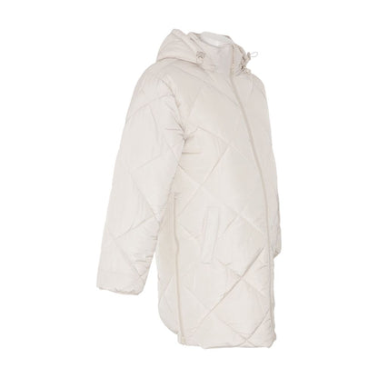 Tan Maternity Puffer Coat