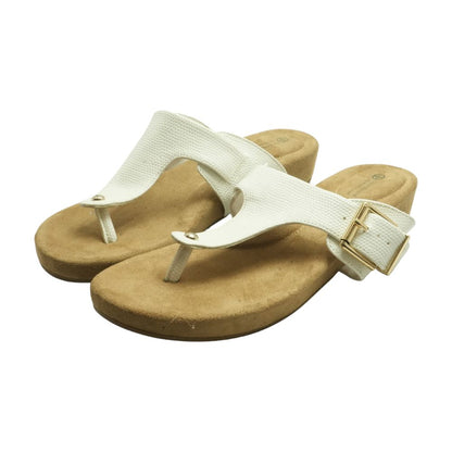 White Wedged Sandals