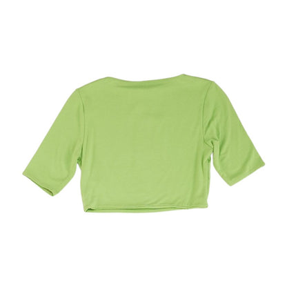 Green Cropped Blouse