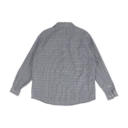 Blue Plaid Long Sleeve Button Down