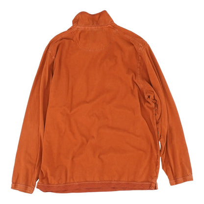Rust Solid 1/4 Zip Pullover