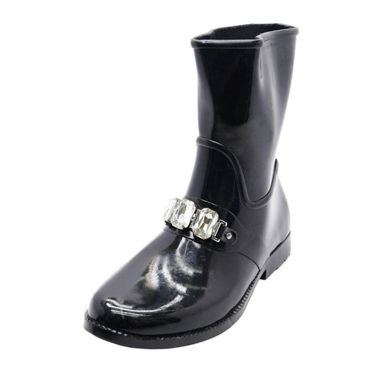 Leslie Black Rain Boots