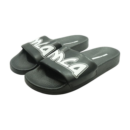 Black Casual Slide Sandals