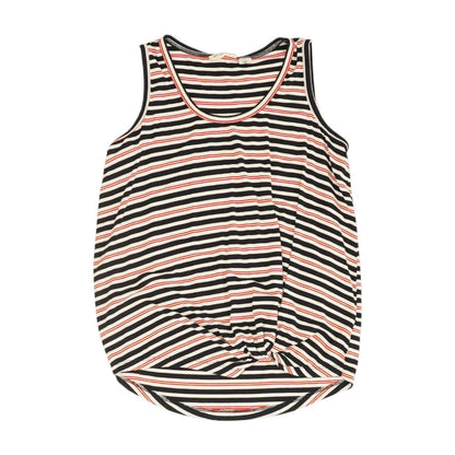 White Striped Crewneck T-Shirt