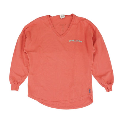 Coral Graphic V Neck T-Shirt