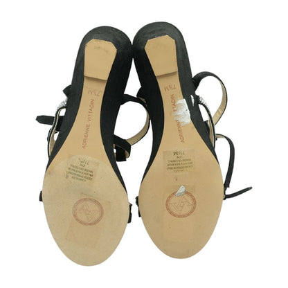 Black Wedged Sandals