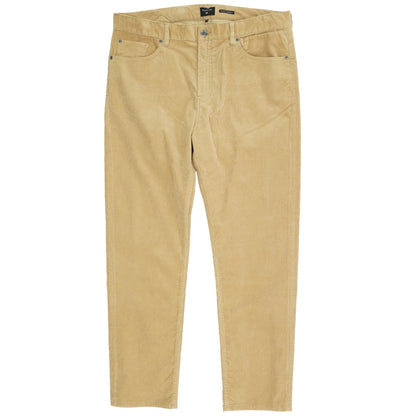 Tan Solid Five Pocket Pants