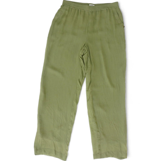 Green Solid Pants