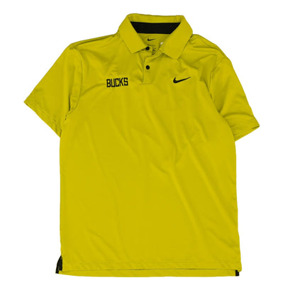 Neon Green Solid Short Sleeve Polo