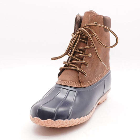 Adam II Tan/Navy Rubber Rain Boots