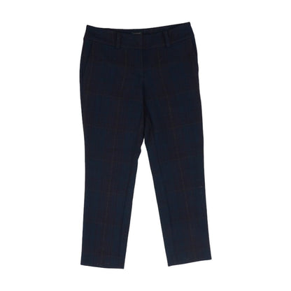 Navy Plaid Dress Pants