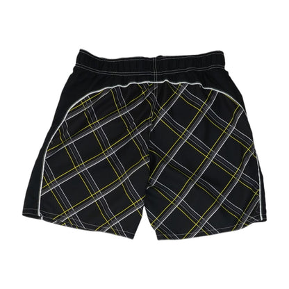 Black Plaid Swim Bottom