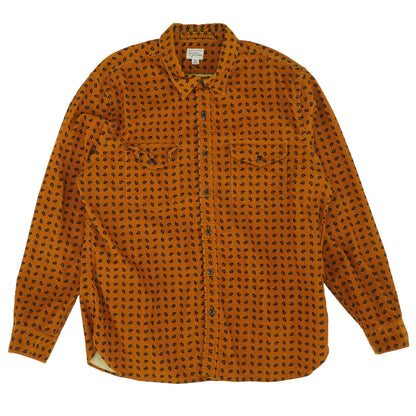 Rust Paisley Flannel Button Down