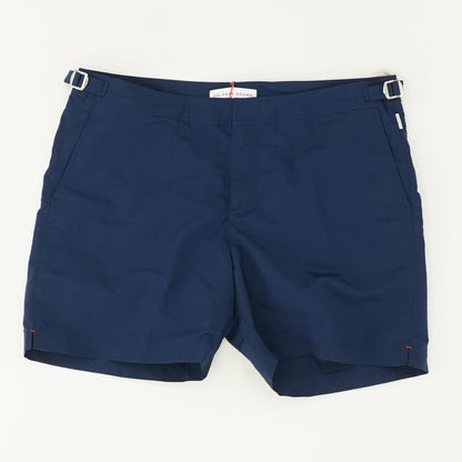 Navy Solid Swim Shorts