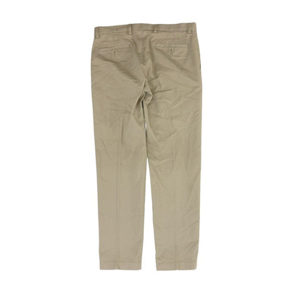 Khaki Solid Dress Pants