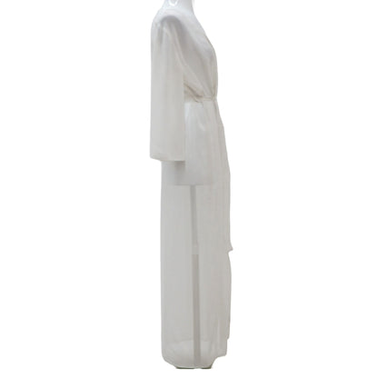 White Solid Robe