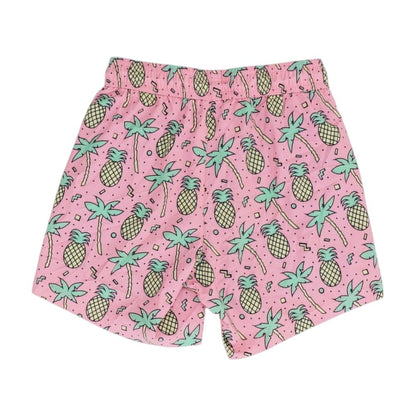 Pink Graphic Swim Shorts